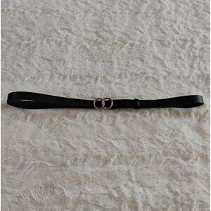 Lauren Conrad Silver Circle Skinny Belt